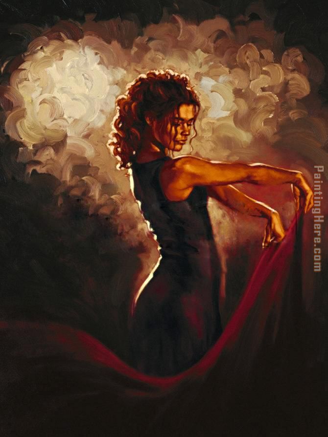 Cordoba painting - Flamenco Dancer Cordoba art painting